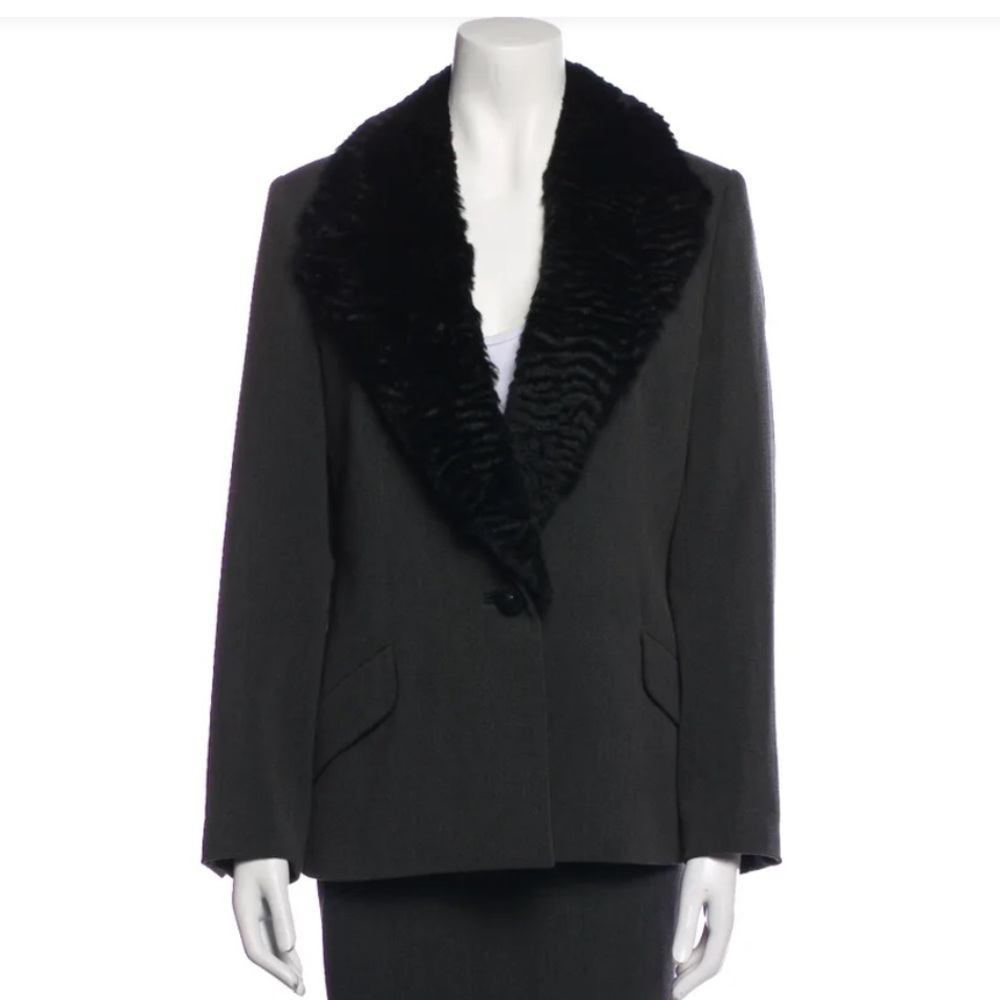GIANNI VERSACE- structured grey blazer size 38